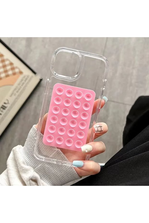 iPhone 11 Clear Wrap Around Case with Thick Soft Wraps on Sides, Back Not Hard and Vacuum Silicone Suction Cup