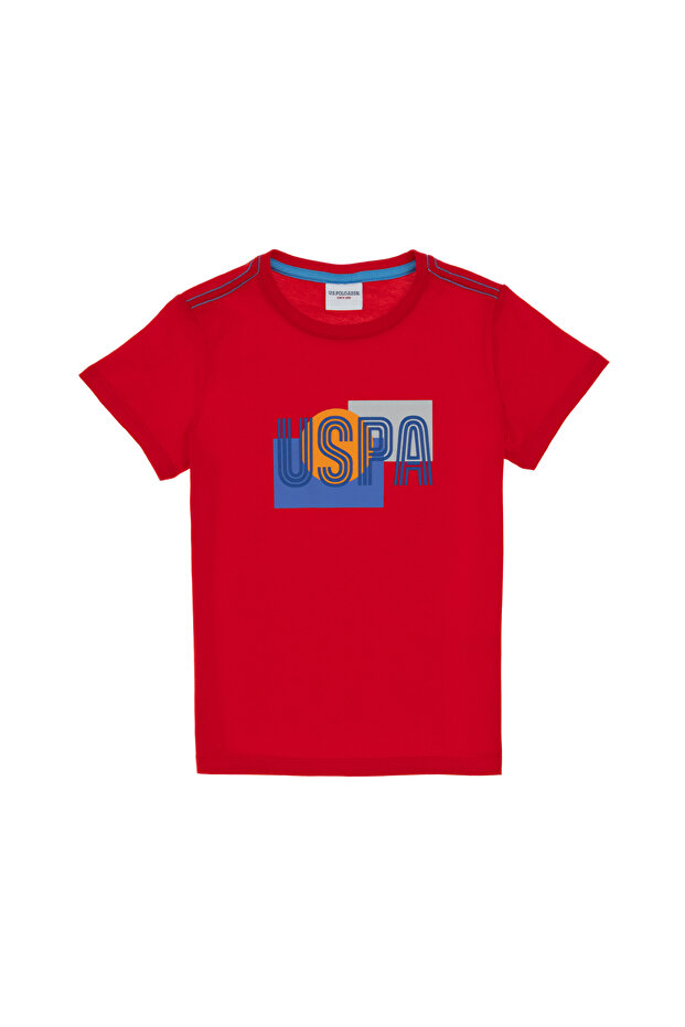 Boy's Red Crew Neck T-Shirt 50300269-Vr030