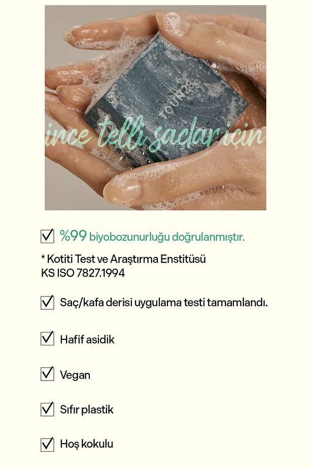 S21 Siyah Fasulye Odun Kömürü, Katı Şampuan, Solid Shampoo - 3