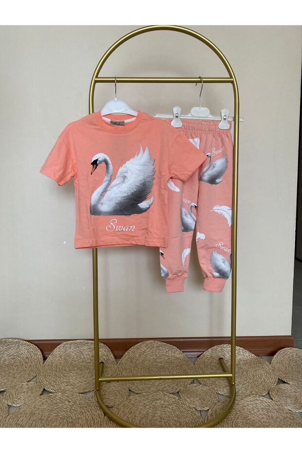 Swan Patterned Suit - 1