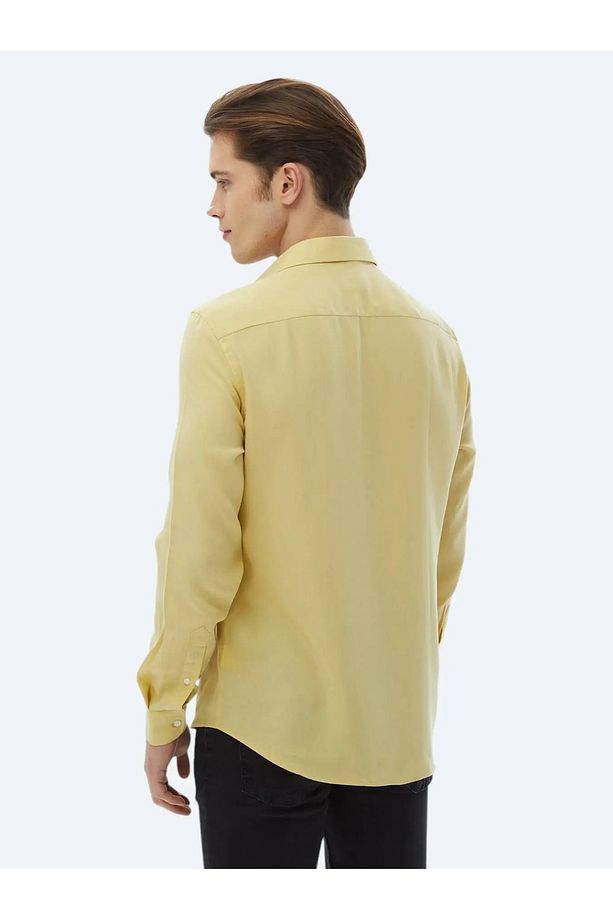 Limon Küfü Regular Fit Dokuma Casual Gömlek - 7