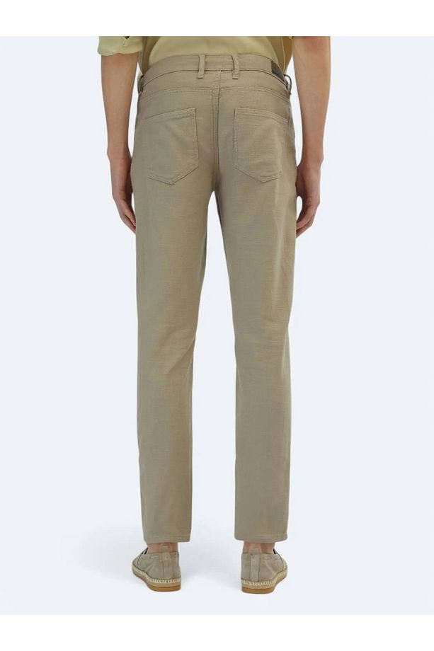 Vizon Dokuma Regular Fit Casual Pamuk Karışımlı Pantolon - 4