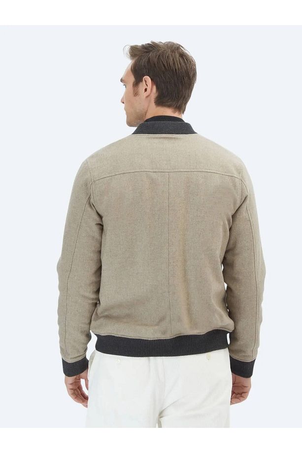 Vizon Regular Fit Casual Dokuma Mont - 6