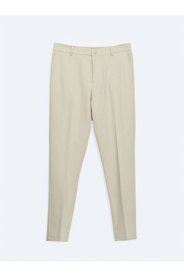 Ekru Dokuma Jogging Fit Casual Pantolon - 5