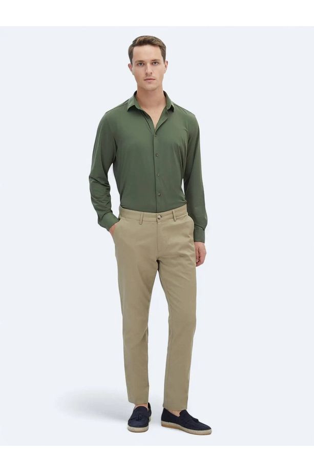 Haki Regular Fit Casual Gömlek - 2