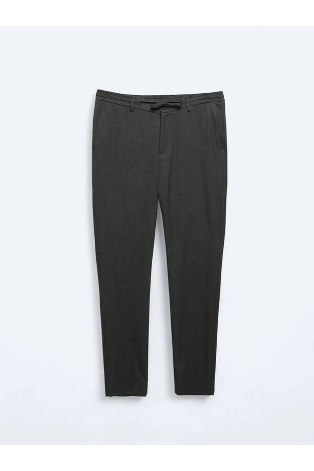 Antrasit Örme Jogging Fit Casual Pantolon - 5