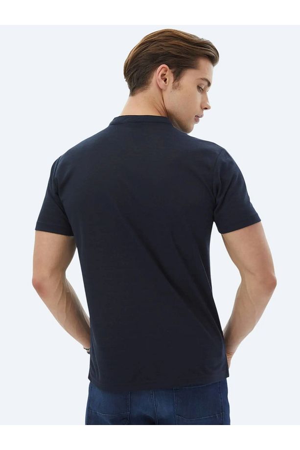 Lacivert Düz Regular Fit Casual Gömlek - 8