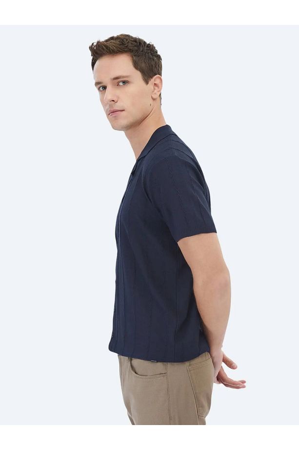 Lacivert Regular Fit Casual Gömlek - 3