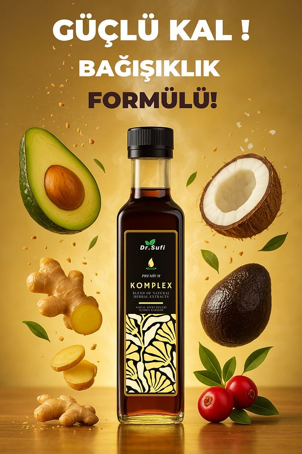 Çörek Otu, Zencefil, Propolis, Kantaron, Hardal yağı ve 15 Bitki Özü %100 Bio – Doktor Sufi Komplex - 1
