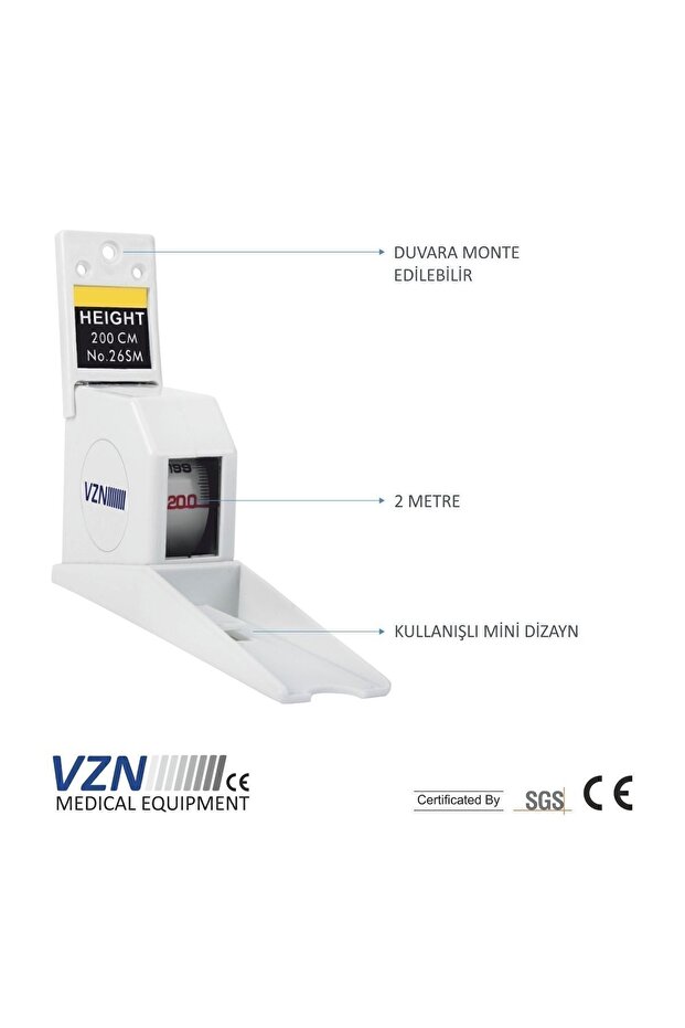 Duvara Monte Boy Ölçer - 1