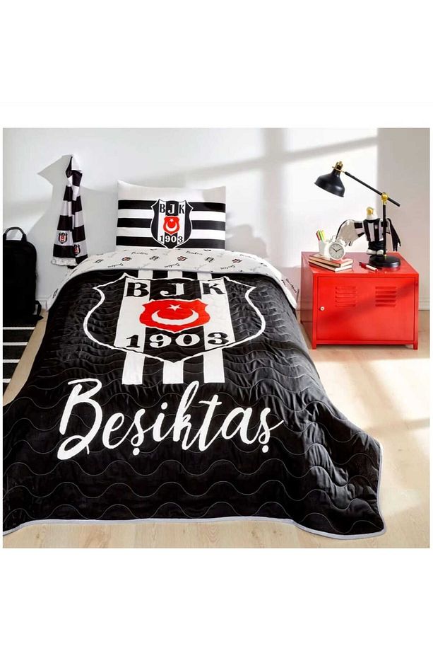 TAÇ LİSANSLI BEŞİKTAŞ YATAK ÖRTÜSÜ TAKIMI TEK KİŞİLİK - 1