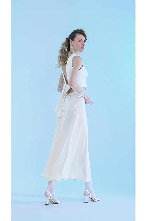 Party Chic İpek Bluz - 7