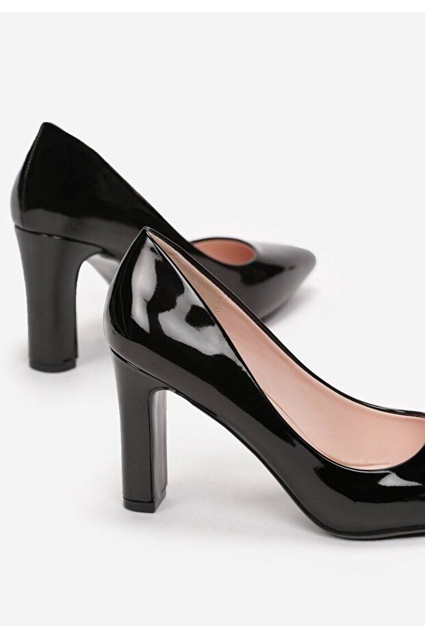 Černé lakované lodičky Devina - 5