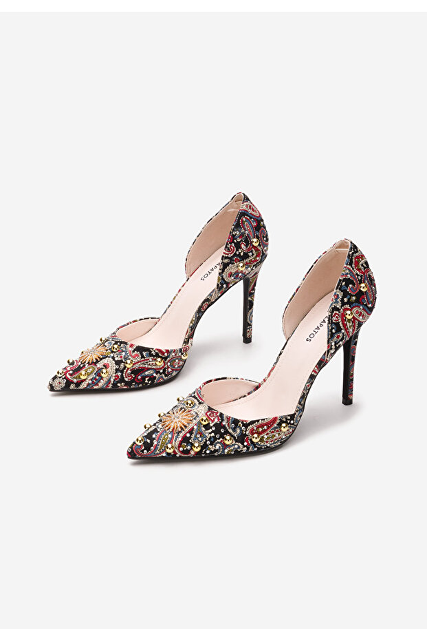 Černé lodičky do špičky Francesca - 4