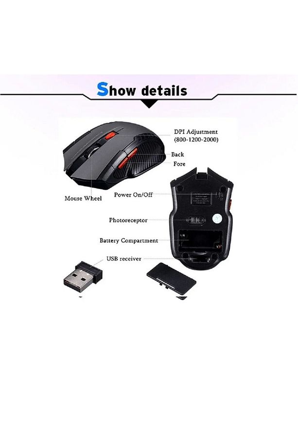 C-19 Wireless 6d Kablosuz Optik Mouse - 2