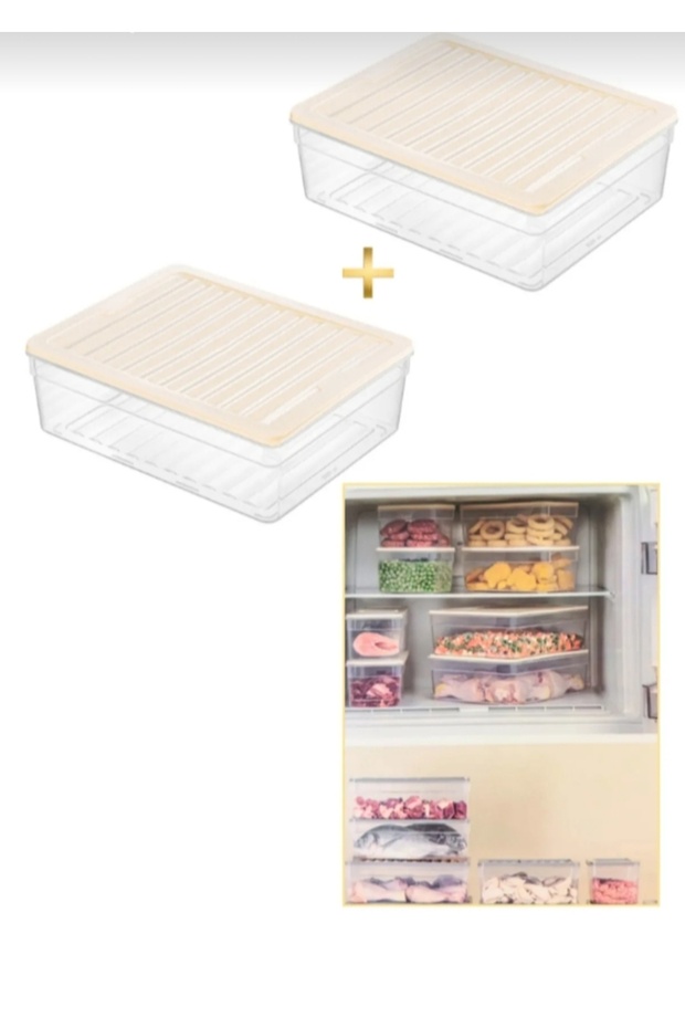 Storage Container Refrigerator Organizer 5300 ml 2 Pieces Storage Container - 3