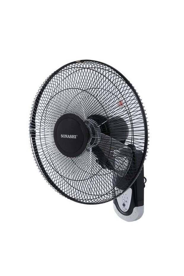 16-Inch Wall Mounted Remote Control Low Noise Fan (5 Clear Blades)