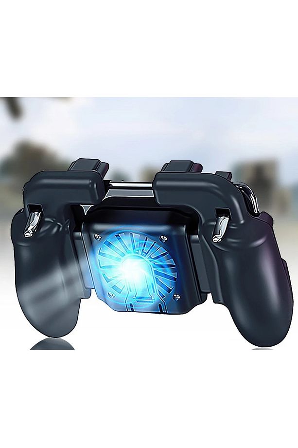 Telefon Soğutucu Fan Radyatör Destekli Ve Joystick 6 Parmak Tetik Aparatlı Kıskaçlı Gamepad Pubg FBS - 2