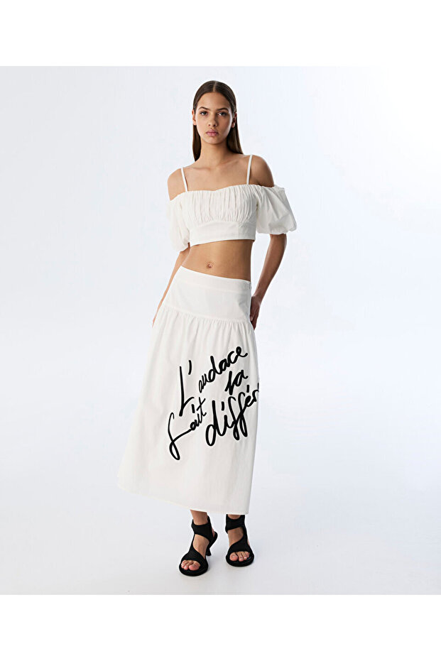 POPLİN CROP BLUZ - 2