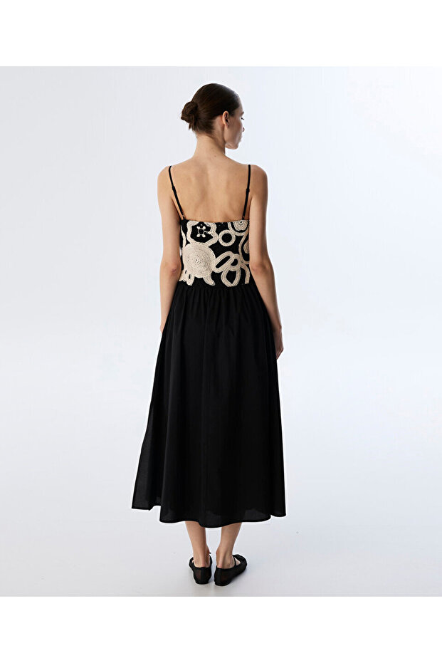 KROŞE MIX POPLİN ELBİSE - 6