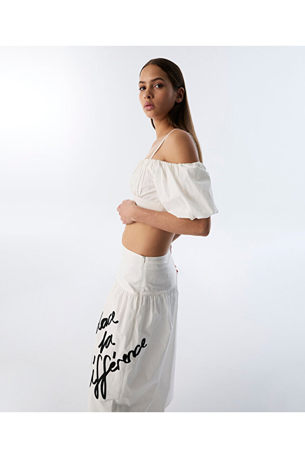 POPLİN CROP BLUZ - 5