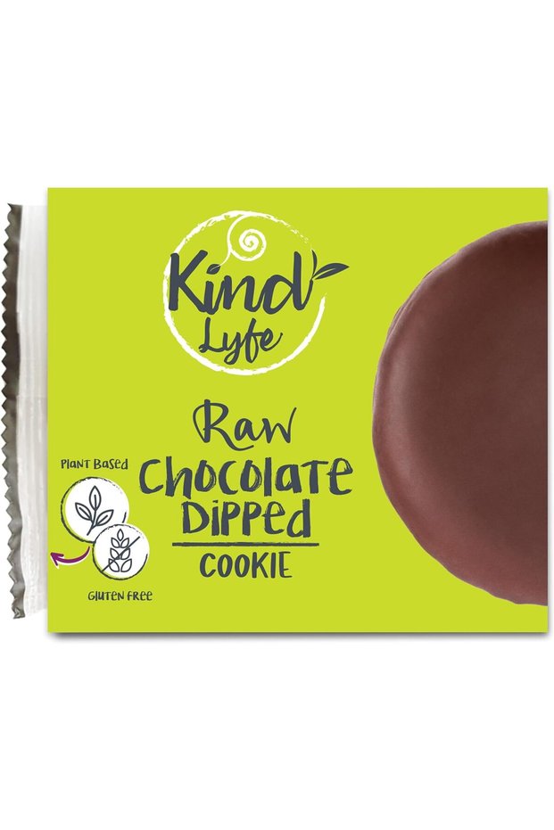 Raw Chocolate Dipped Chunk Cookie, Plant Based, Gluten Free, Vegan, Pack of 1