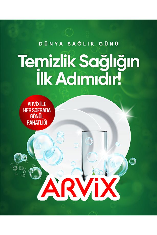 ARVİX HEPSİ BİR ARADA BULAŞIK MAKİNESİ TOZ DETERJANI 2 PAKET 60 YIKAMA - 4