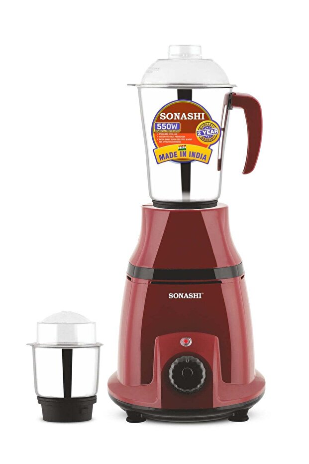 2-in-1 Mixer Grinder with Powerful Copper Motor - 3 Speed Control with Overheat Protection