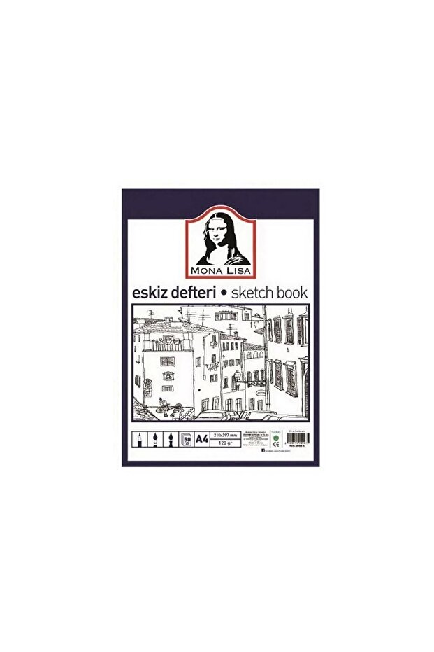 Südor Mona Lisa Eskiz Defteri A4 50yp 120gr Bn05-4