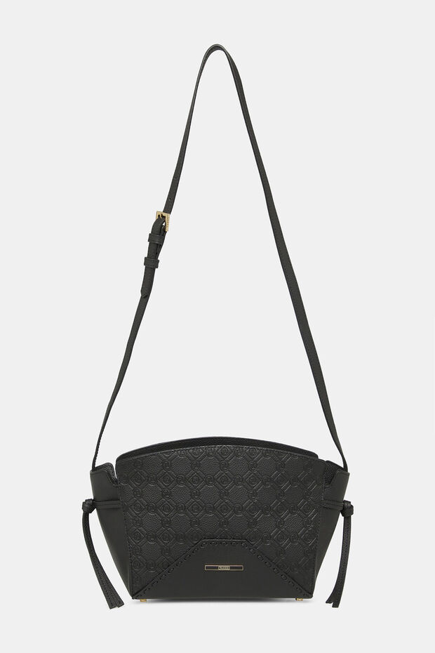 SİYAH MONOGRAM DERİ ÇANTA - 2