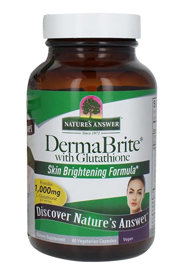 Nature's Answer DermaBrite with Glutathione, 60 Vegetarian Capsules