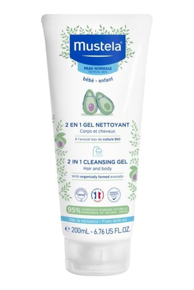 Baby 2-in-1 Cleansing Gel - Baby Body & Hair Cleanser - with Natural Avocado - Biodegradable