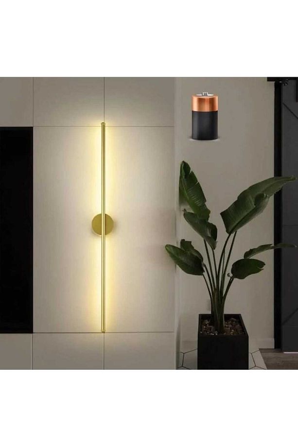 Modern Dekoratif Pilli Led Duvar Aplik Eskitme 70 Cm ( 1 Adet ) - 1