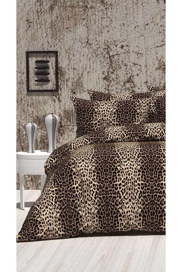 One Person Leopard Bedding Set, Custom Color Bedding Set Pillow Cover + Duvet Cover 155X215