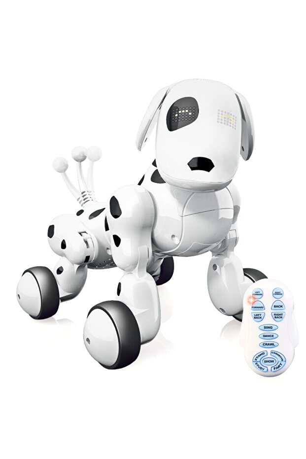 Smart-Dog Interactive Talking Robot Dog, Remote Control, White - 1