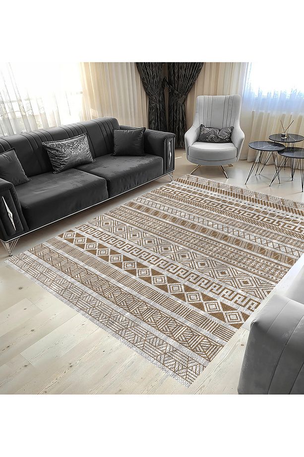 Karışık Vizon Desenli Dijital Baskı Salon,Koridor,Mutfak,Balkon,Ofis Halısı - 2