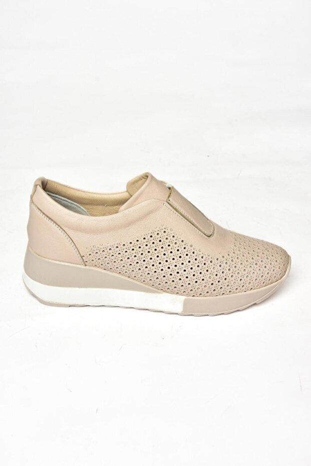 S540045503 Brązowe buty damskie na co dzień z prawdziwej skóry - 5