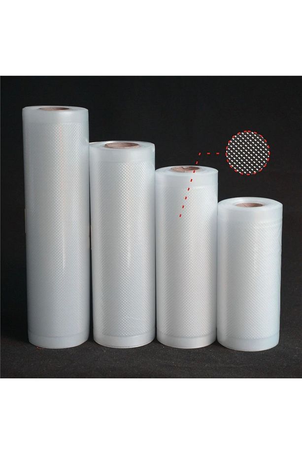 20 Cm X5 M. Rulo Tırtıklı Ev Tipi Vakum Makinesi Poşeti- Torbası - 3