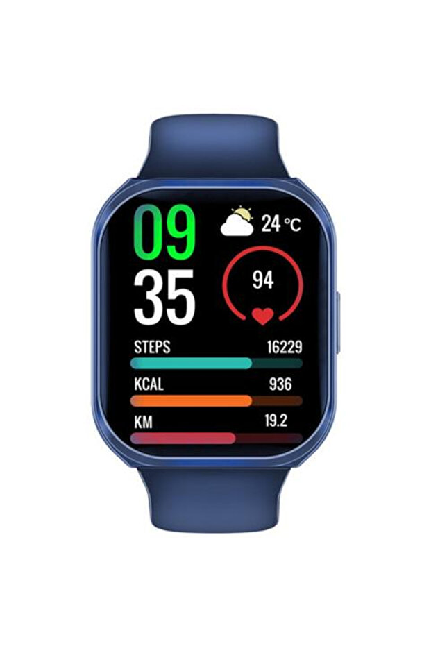 ساعة ذكية XWatch-TF2 - شاشة 2.01 بوصة - تدعم بلوتوث مزدوج - أزرق
