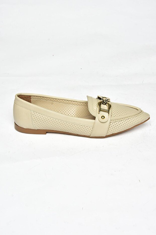 S314026509 Bej Tokalı Kadın Ayakkabı - 6