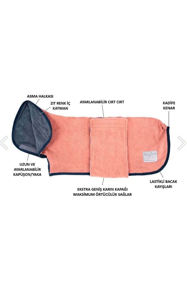 Köpek Bornozu Limited Edition Dusk/Ocean - 6