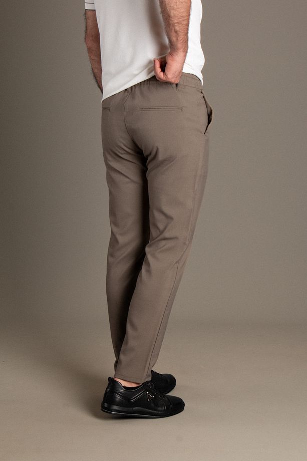 ERKEK HAKİ İPLİ JOGGER PANTOLON - 5