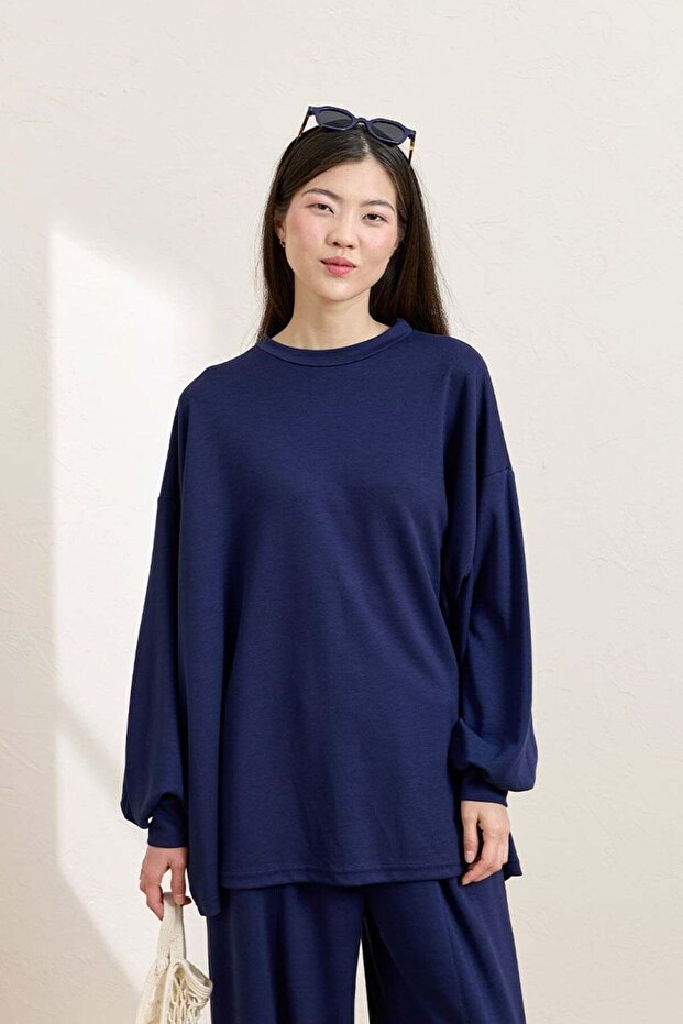 Set Shalwar bleumarin - 6