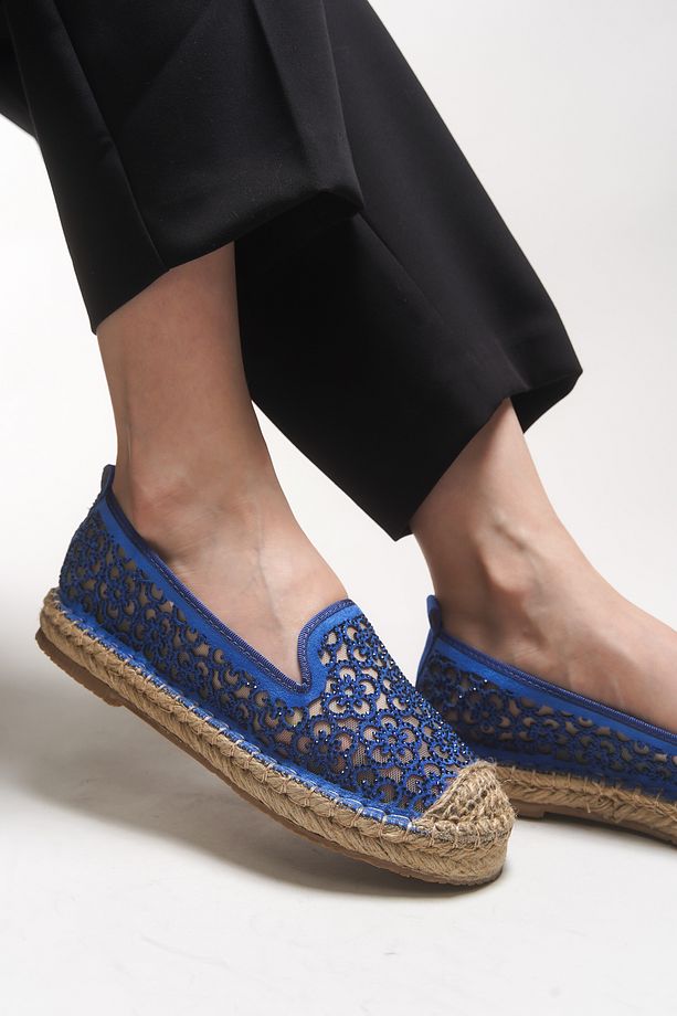 Jehyeth Kadın Espadril 00128 Mavi - 5