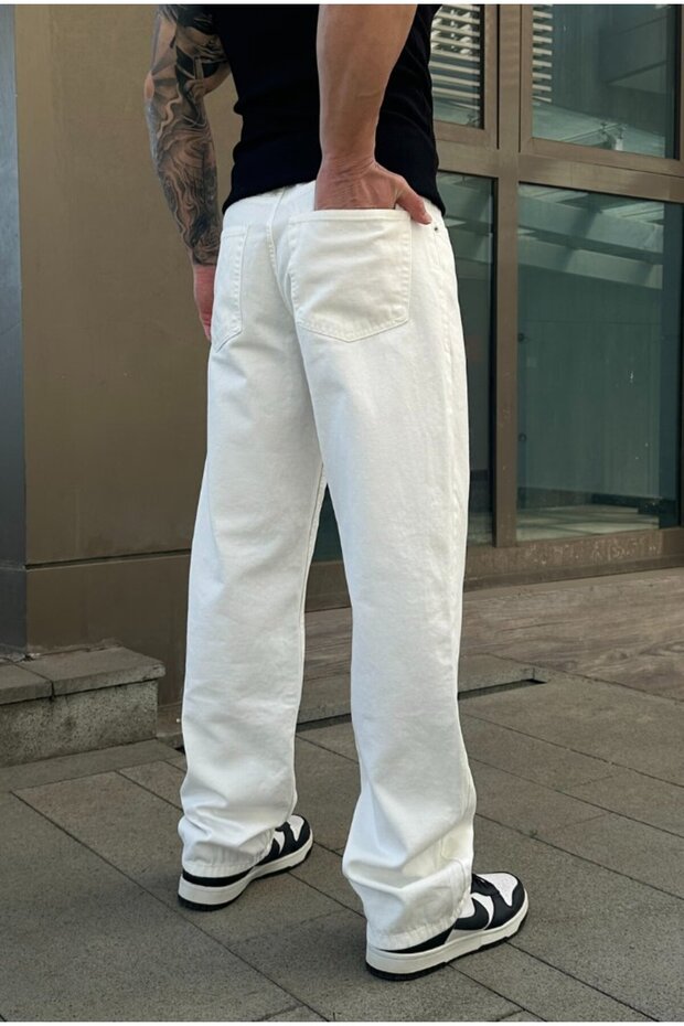 Basic Baggy Pantolon - 7
