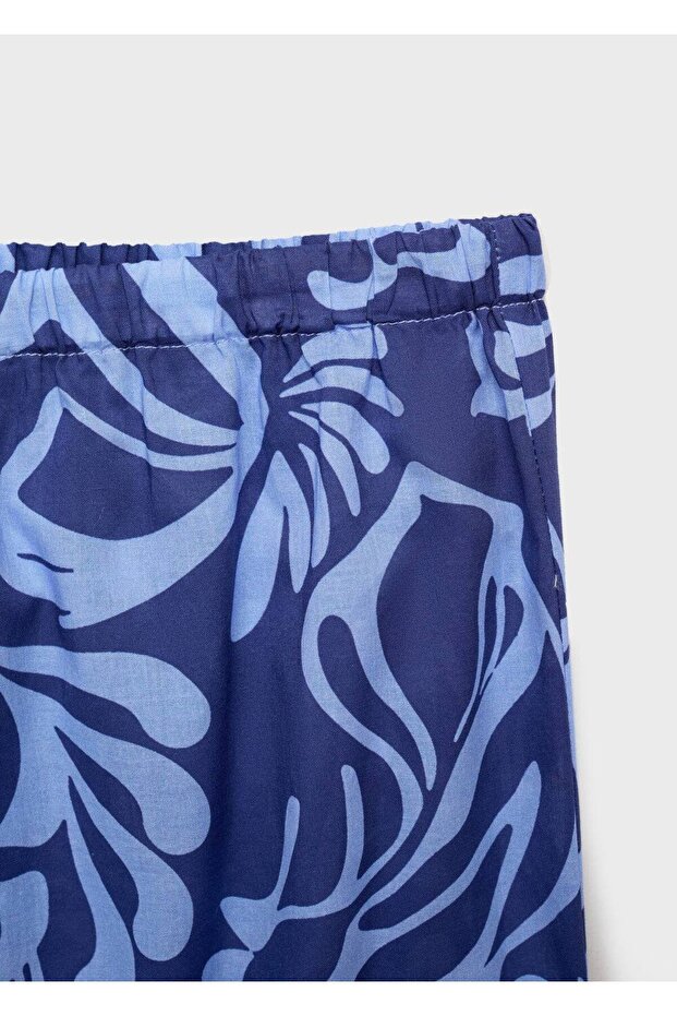 Δίχρωμο βαμβακερό παντελόνι - 6