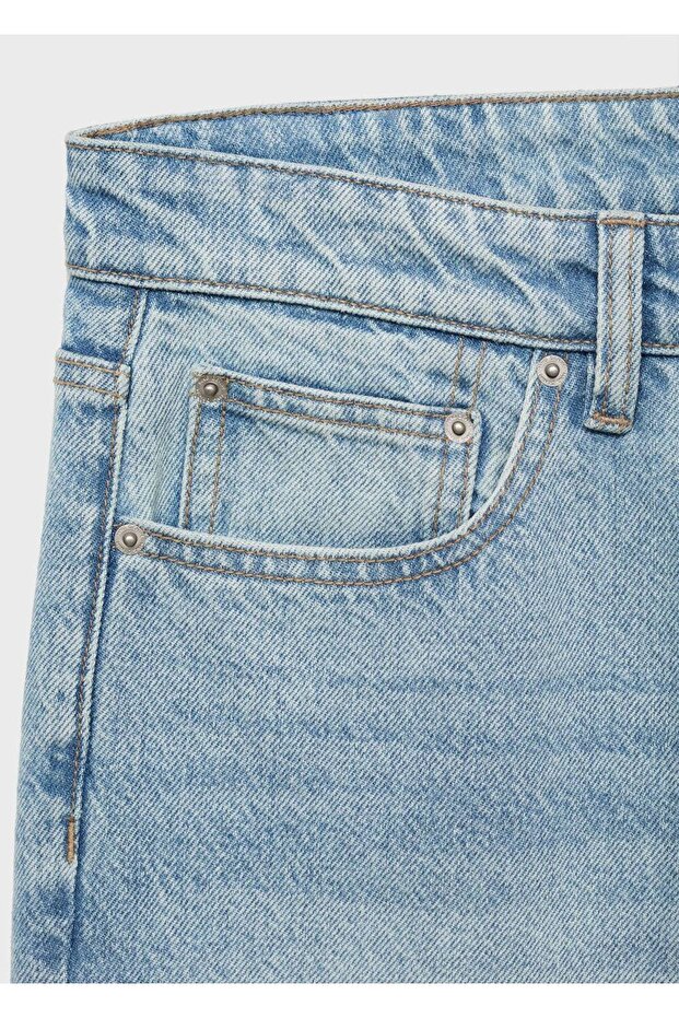 Regular kesim Bob jean pantolon - 5