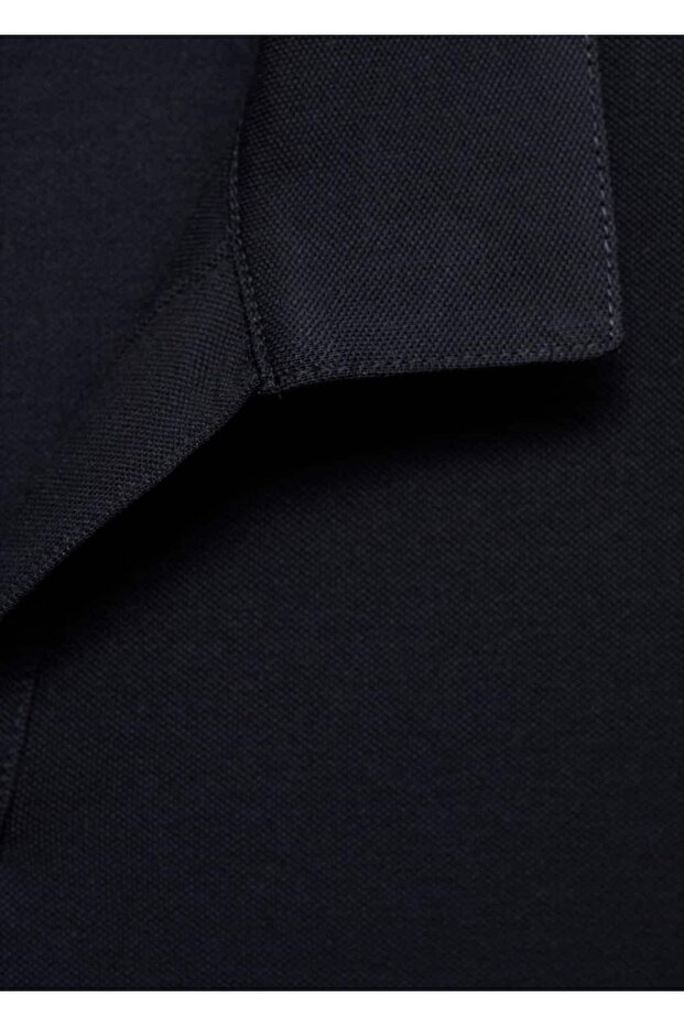 Pamuklu pike polo gömlek - 6