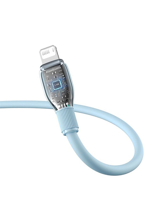 Pudding Hızlı Şarj Özellikli Usb To Lightning 2.4 A. Kablo 1.2m Mavi - 5