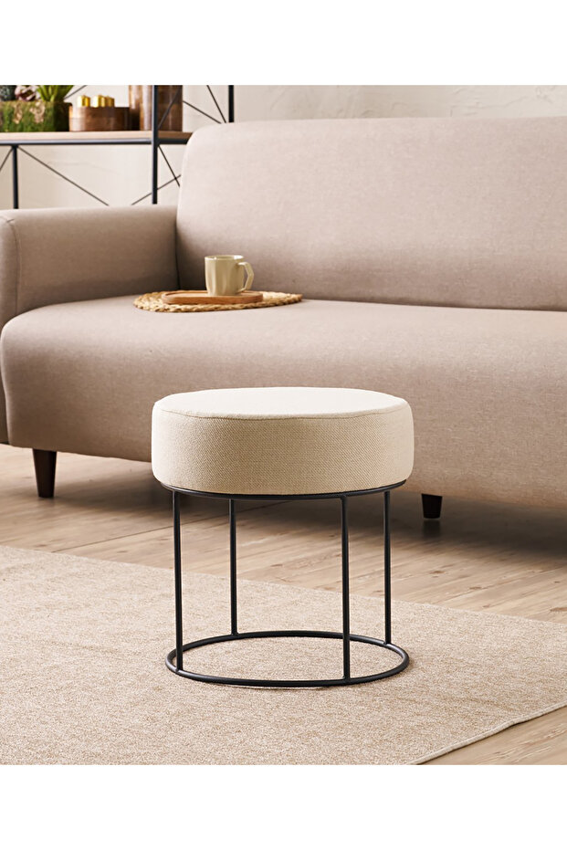 Didim Puf - Krem - 1